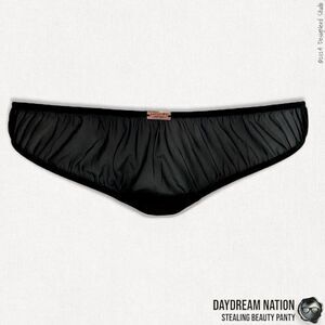 DAYDREAM NATION STEALING BEAUTY PANTY IN SHEER BLACK MESH SIZE LARGE RUCHED BACK
